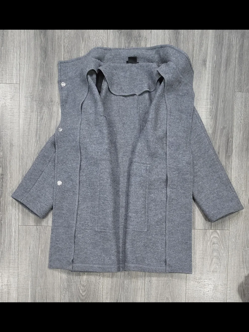 Geiger Austria Women’s Sz 18 Gray Pure New Wool Coat Plus Size - Picture 5 of 12